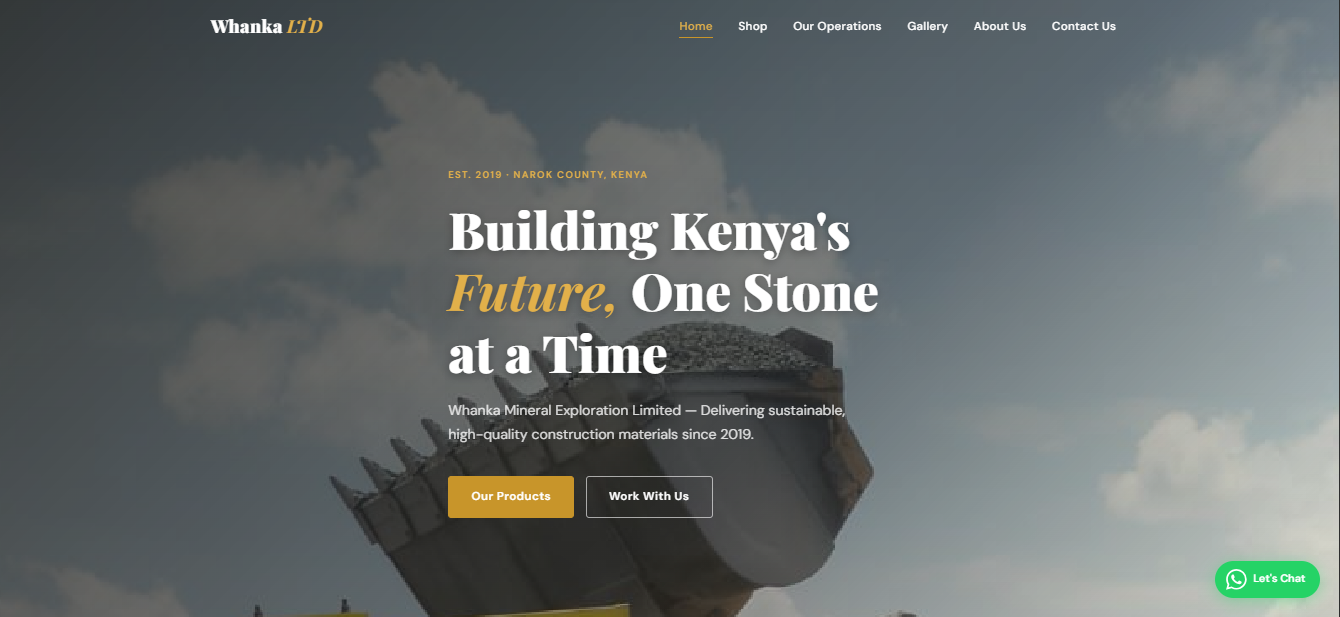 Whanka LTD website